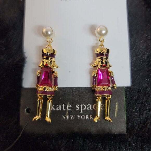 NWT Kate Spade New York Oh What Fun Nutcracker Earrings New - Picture 1 of 2